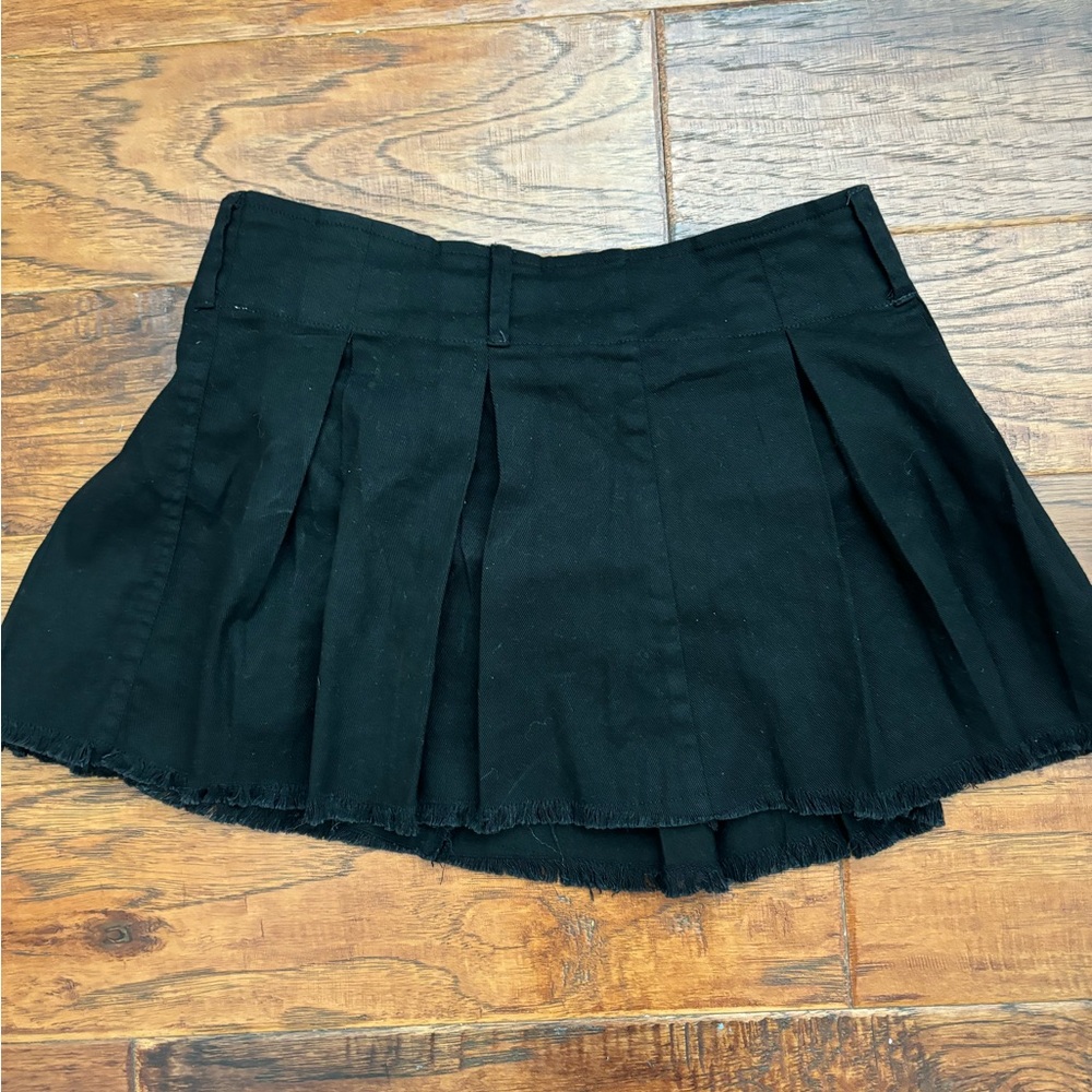 Black Jean Skirt